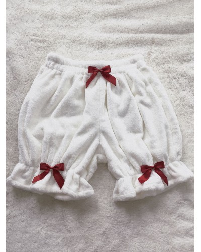 Lolita Bloomers Bows White Lolita Shorts Sweet Tea Party