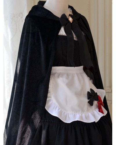 Lolita Poncho Black Polyester Lolita Outwears Gothic Spring Summer Fall Winter