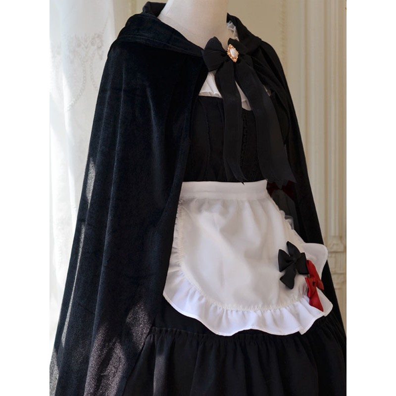 Lolita Poncho Black Polyester Lolita Outwears Gothic Spring Summer Fall Winter