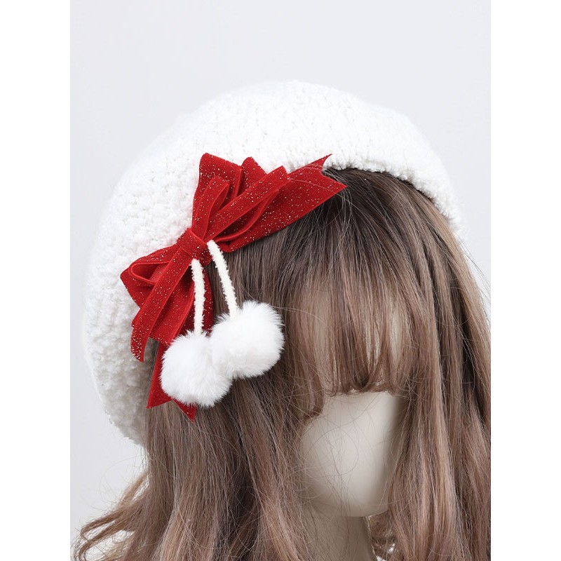 Style Lolita Hat White Bows Accessory Lolita Accessories Sweet ROCOCO