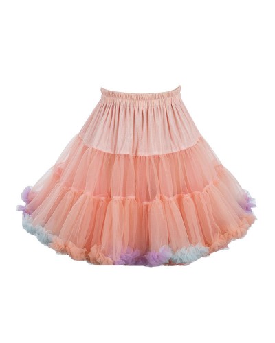 Lolita Crinoline Petticoats Polyester Color Block Pink Lolita Skirt