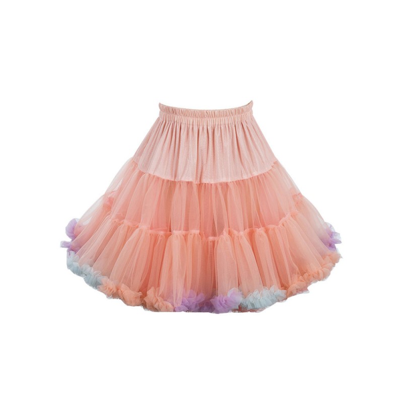 Lolita Crinoline Petticoats Polyester Color Block Pink Lolita Skirt