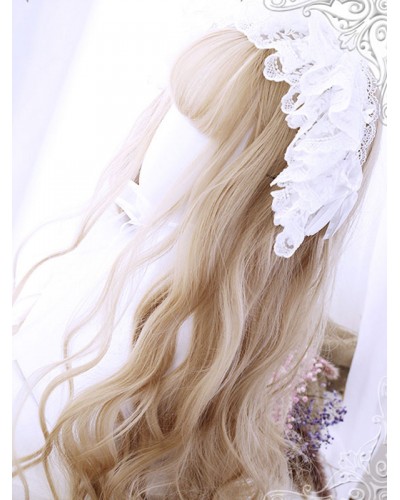 Long Lolita Wig Heat-resistant Fiber Light Brown Lolita Accessories