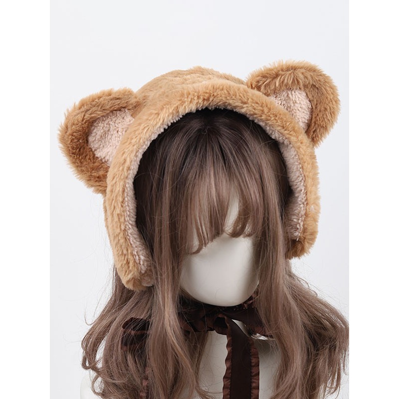 Lolita Hat Accessory Light Brown Lolita Accessories Sweet ROCOCO Daily Casual Tea Party