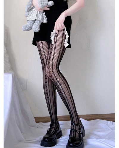 Lolita Tights Black Accessory PU Leather Lolita Accessories Steampunk Gothic