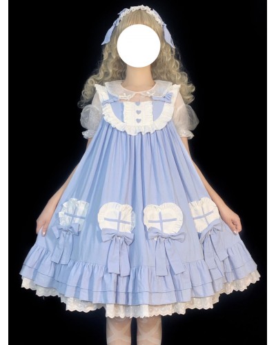 Sweet Lolita Dress Polyester Sleeveless Dress