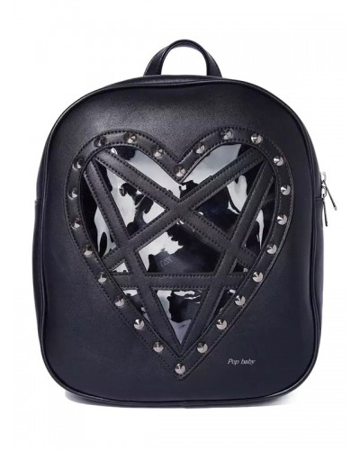 Steampunk Lolita Bag Black Rivet Backpack