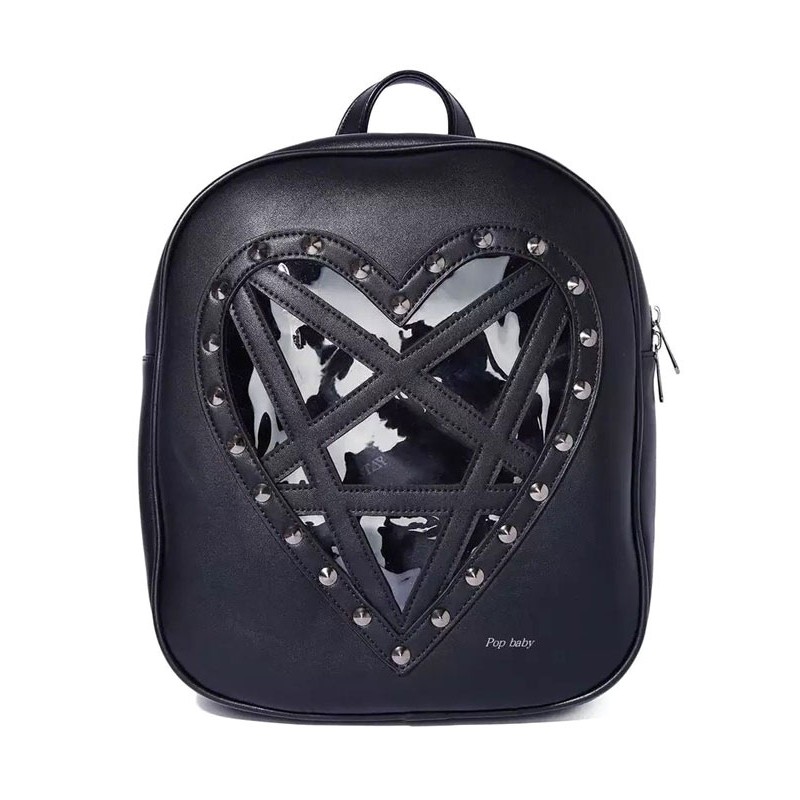 Steampunk Lolita Bag Black Rivet Backpack