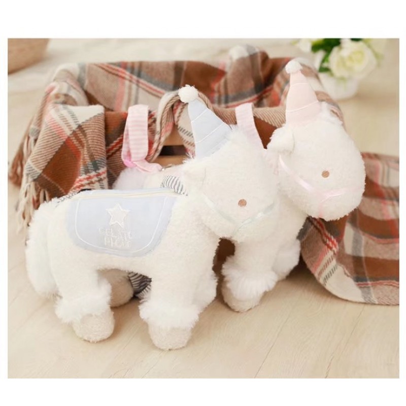 Sweet Lolita Bag Unicorn Plush Light Sky Blue Lolita Shoulder Bag Casual Daily Casual