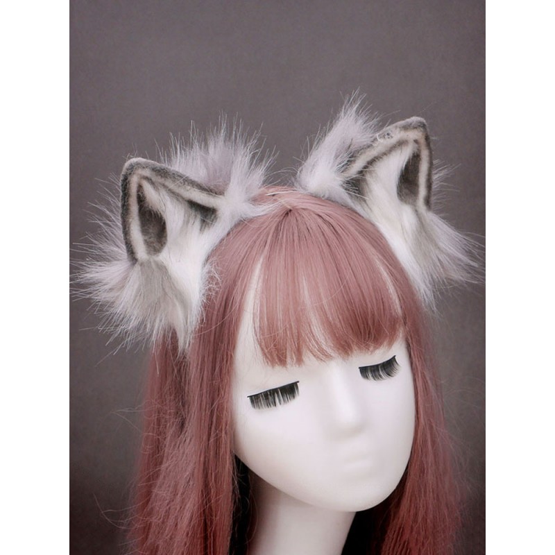 Sweet Lolita Black Fox Ears Lolita Accessory Accessories Daily Casual