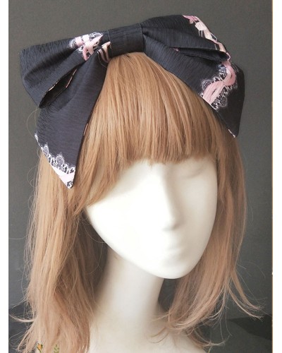 Sweet Lolita Hair Accessory Infanta Flower Carousel Print Jacquard Lolita Headdress Accessories Daily Casual