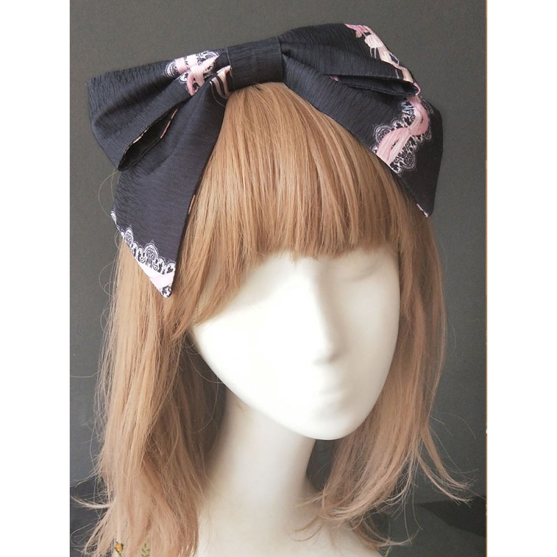 Sweet Lolita Hair Accessory Infanta Flower Carousel Print Jacquard Lolita Headdress Accessories Daily Casual