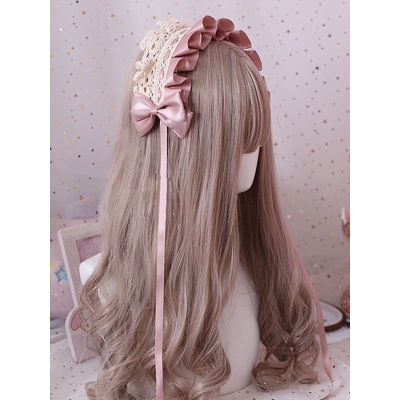 Sweet Lolita Headdress Lace Bow Lolita Headband Daily Casual