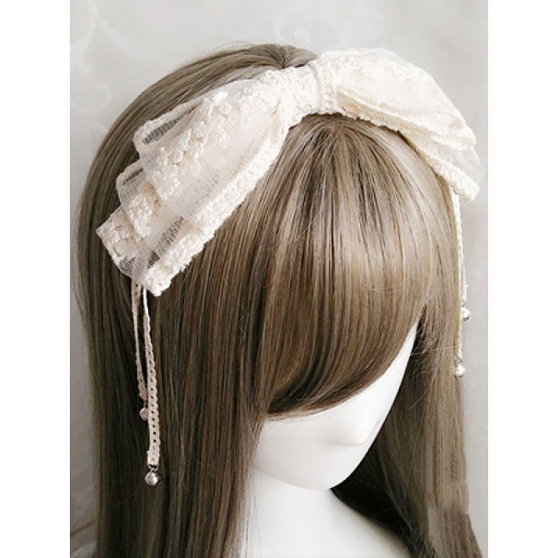 Lolita Katyusha KC Ruffles Lace Headwear Hair Clasp Accessories Tea Party