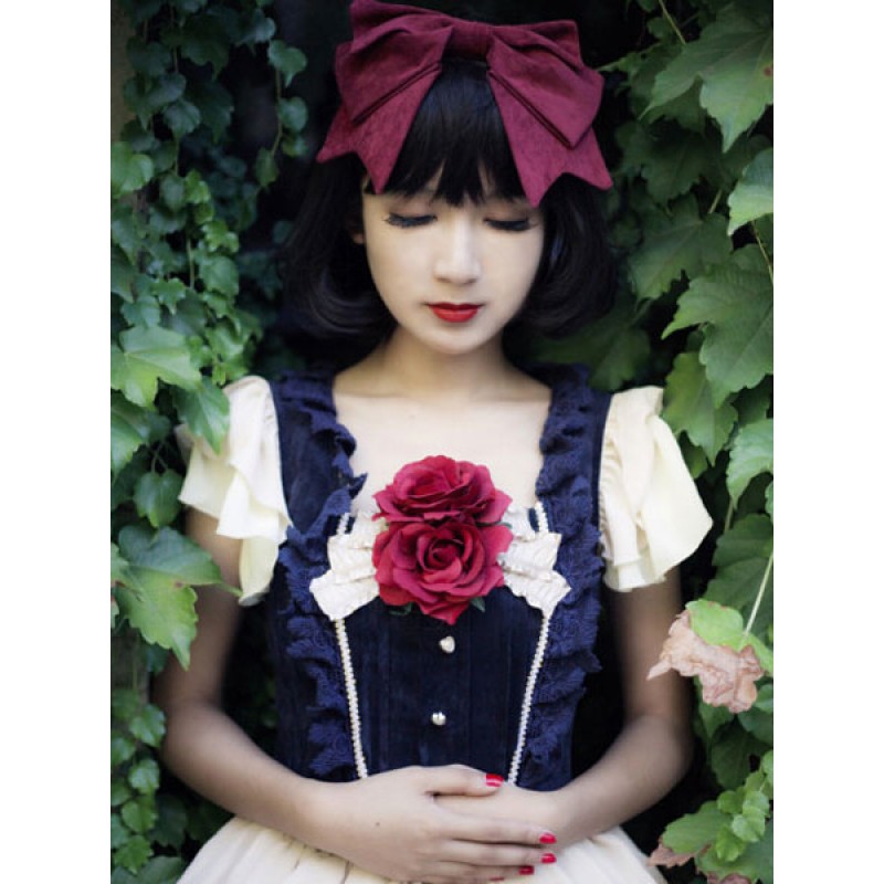 Sweet Mahogany Bow Lolita Hairband Daily Casual