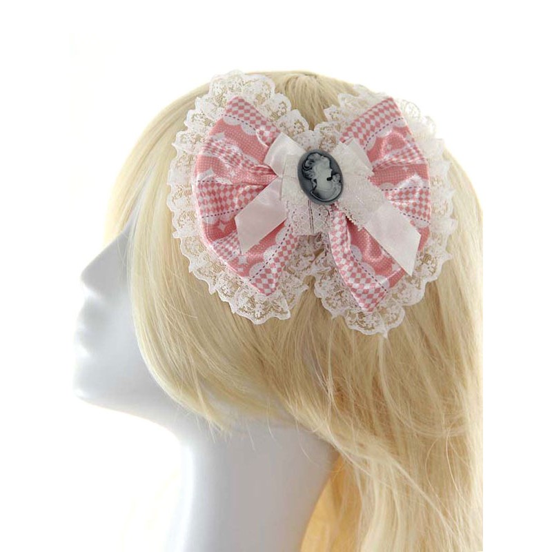 Pink Lace Bows Synthetic Lolita Hair Accessories Lovely Ball