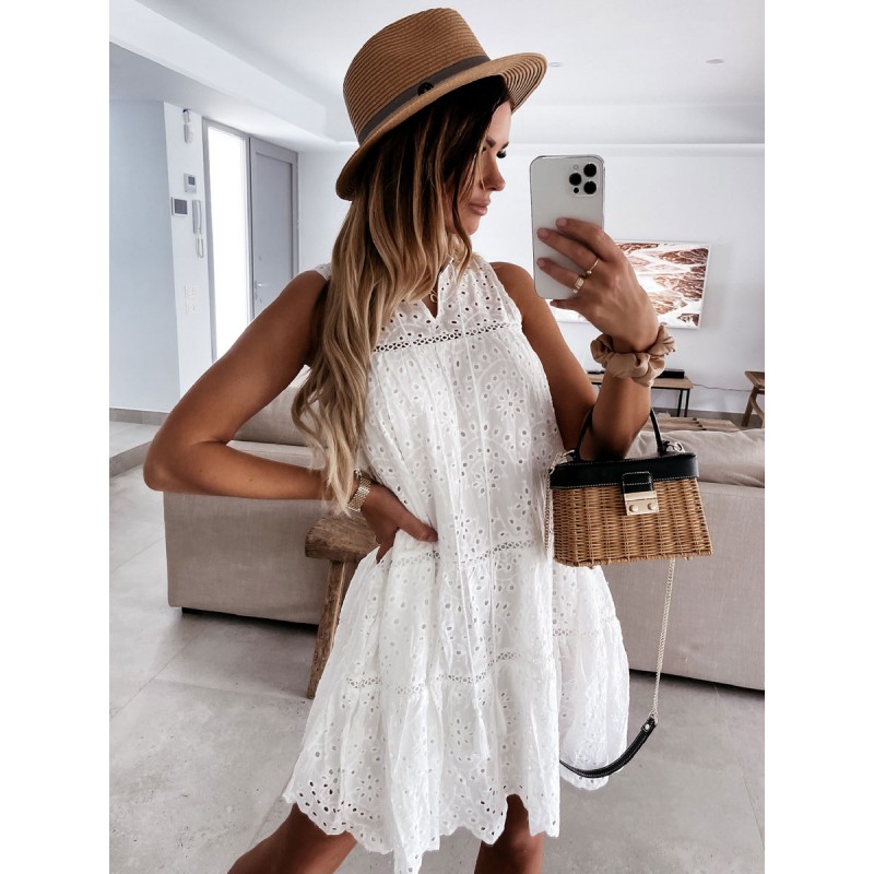 Women Dress White Beach Dress Sweet Summer