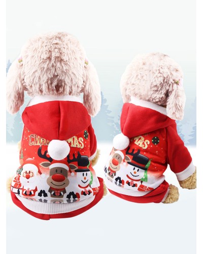 Animal Costume For Polyester Red Puppy Costume Christmas