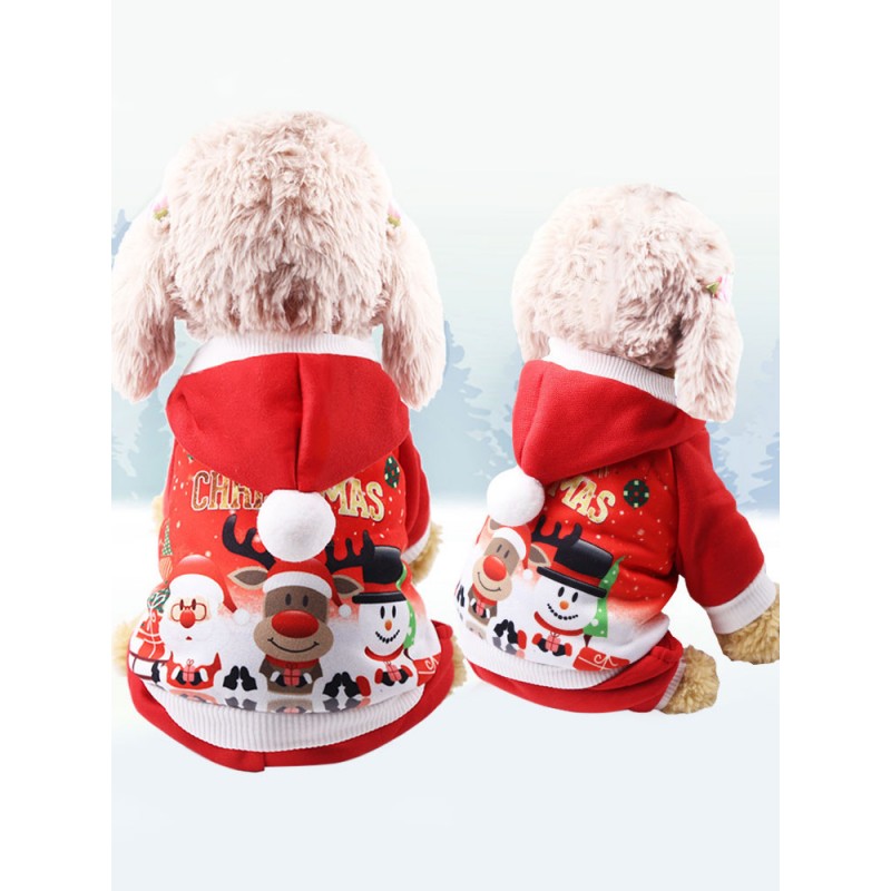 Animal Costume For Polyester Red Puppy Costume Christmas