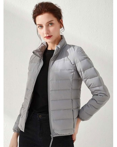 Women 's Down Jacket Classic Warm Short Outerwear Classic  Traditional Casual Fall Winter Street Wear Night Out Field