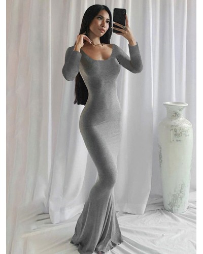 Women Bodycon Dresses Black Jewel Neck Casual Long Sleeves Pencil Dress Classic  Traditional Spring Fall Winter