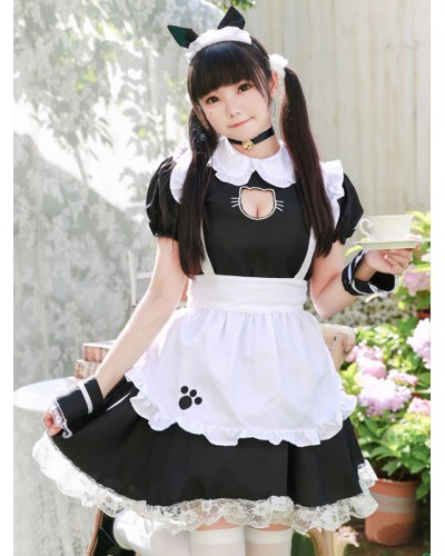 Black Lolita OP Dress Ruffles Bows Lolita One Piece Dresses Spring Summer Fall Daily Casual