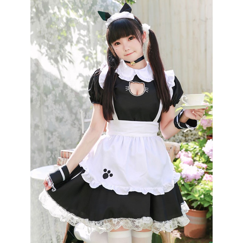 Black Lolita OP Dress Ruffles Bows Lolita One Piece Dresses Spring Summer Fall Daily Casual