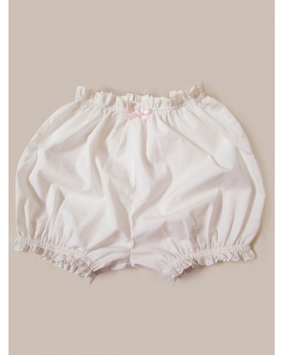 Classic Lolita Bloomers Lace Pleated White Lolita Shorts