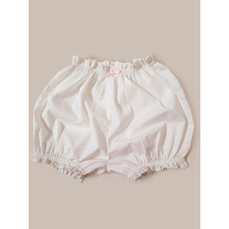 Classic Lolita Bloomers Lace Pleated White Lolita Shorts