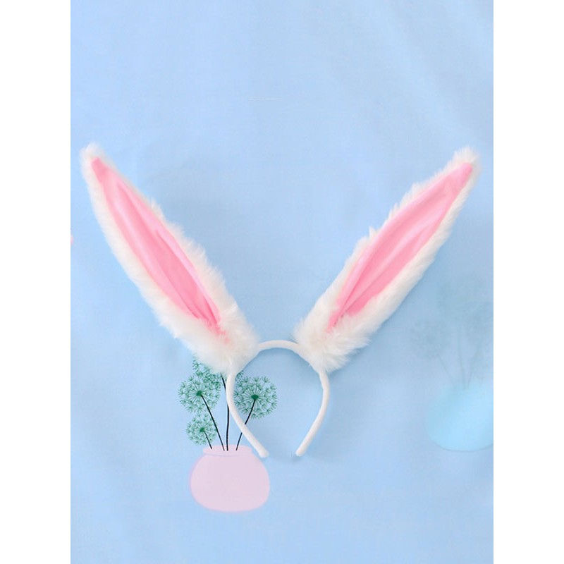 Sweet Lolita White Bunny Ears Accessory Miscellaneous Accessories Daily Casual