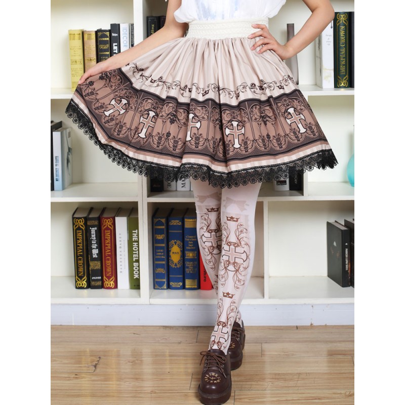 Sweet Lolita Pinks Printed Lolita Stocking Socks