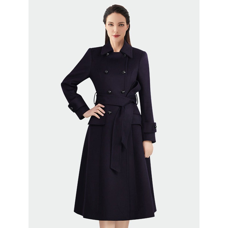 Women Outerwear For Woman Dark Navy Sash Winter Coat 2023 Classic  Traditional Night Out Indoor Field Office  Career