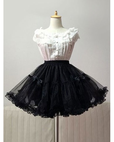 Lolita Petticoat Black Solid Color Petticoat