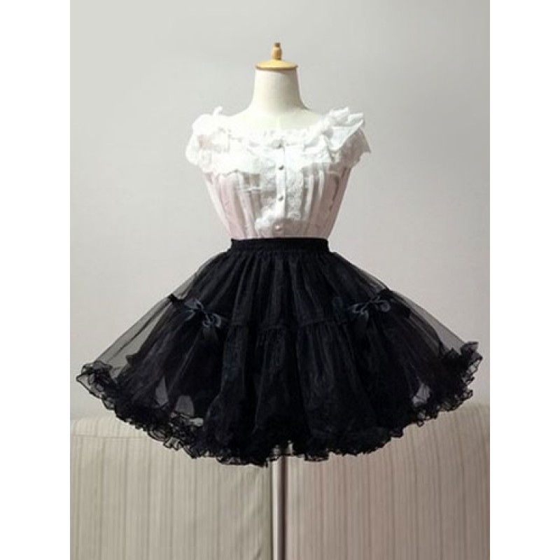 Lolita Petticoat Black Solid Color Petticoat