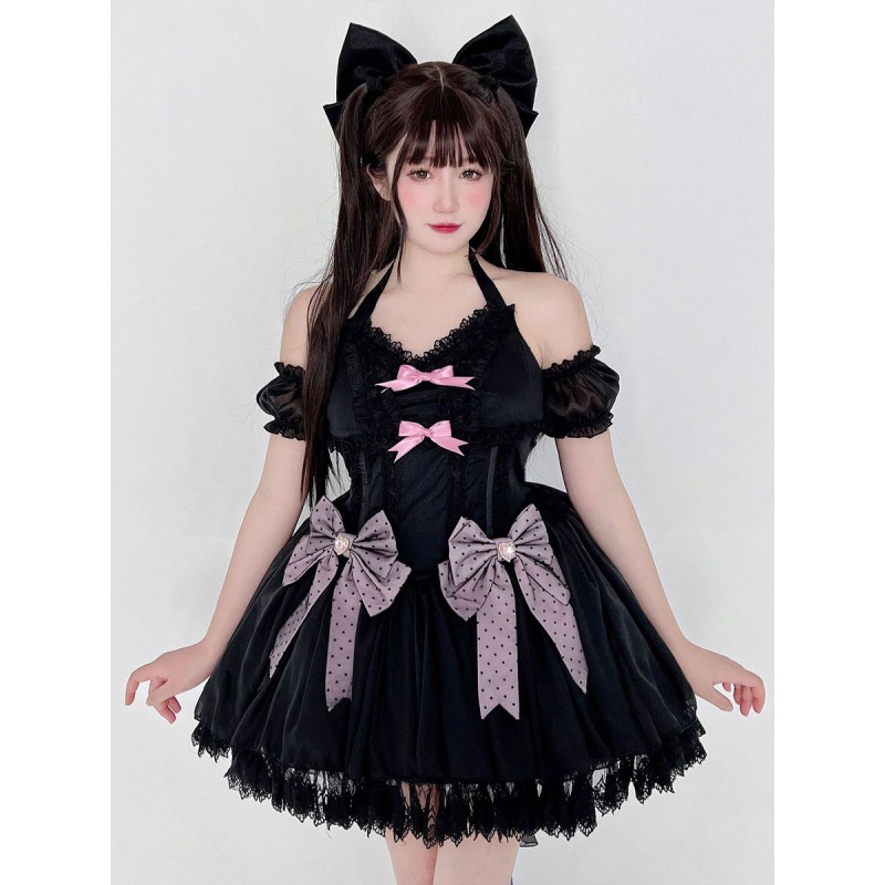 Sweet Lolita Dress Polyester Sleeveless Dress