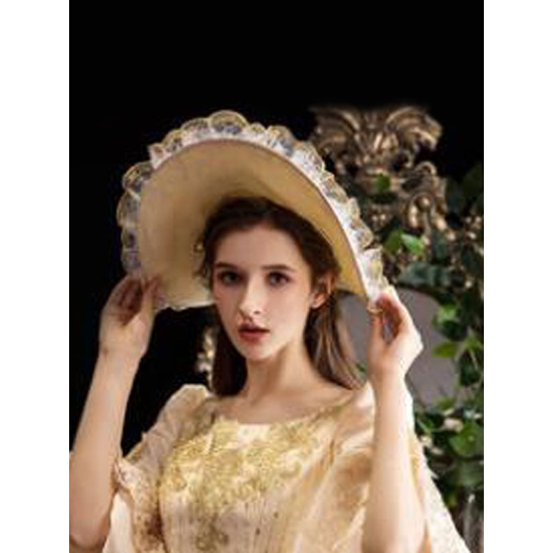 Classic Lolita Hat Light Apricot Polyester Fiber Lolita Hat