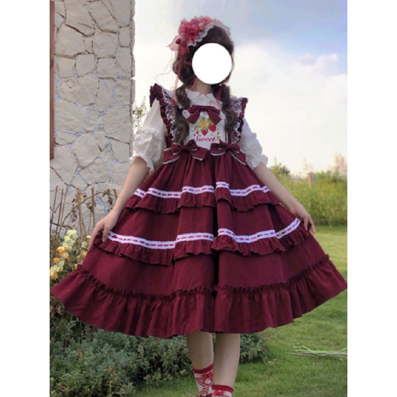 Sweet Lolita Dress Polyester Sleeveless Dress