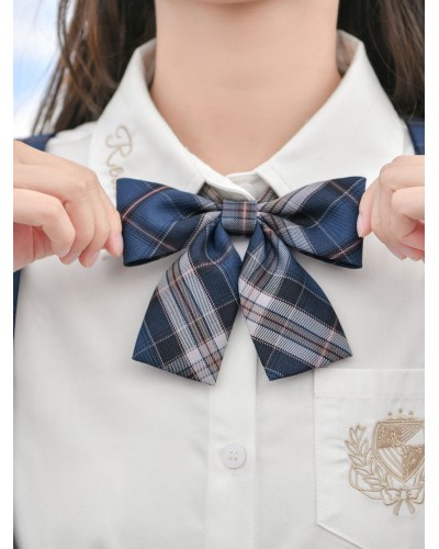 Lolita Accessories Navy Bows Polyester Miscellaneous Bowknot Cravat Sweet Academic