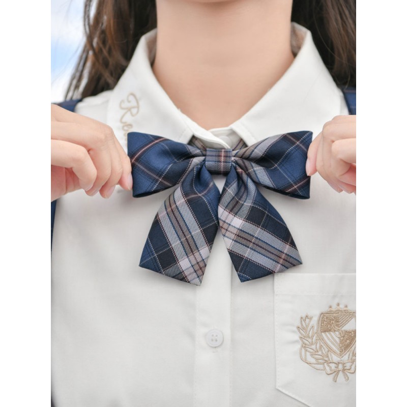 Lolita Accessories Navy Bows Polyester Miscellaneous Bowknot Cravat Sweet Academic