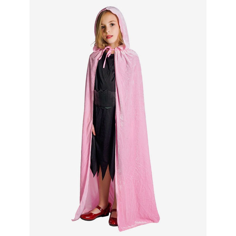 Costumes For Kids Pink Set Kid's Polyester Fiber Polyester Cloak Halloween Party Holiday