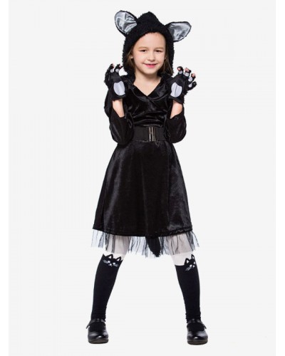 Carnival Costumes For Kids Black Cats Kid Dress Costume Set Mardi Gras Halloween