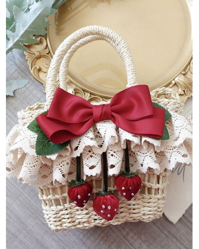 Lolita Handbag Polyester Lace Bows Accessory Lolita Accessories Daily Casual Tea Party