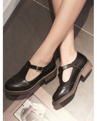 Lolita Pumps Shoes Flat Brogue Shoes Academic Daily Casual