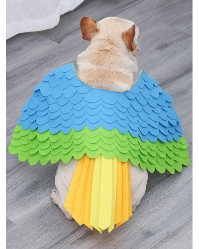 Animal Parrot Costume Polyester Blue Puppy Costume Halloween