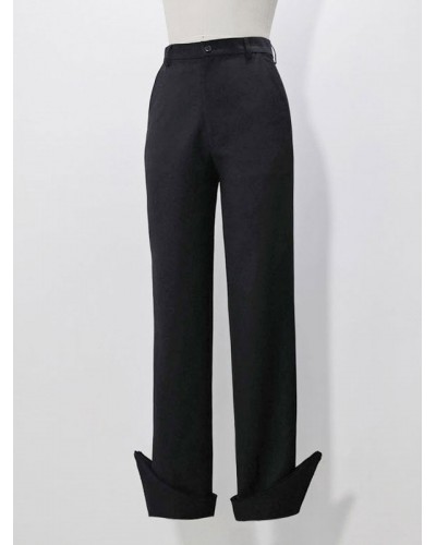 【Pre-sell】 Lolita Ouji Fashion Straight-leg Pants Gothic