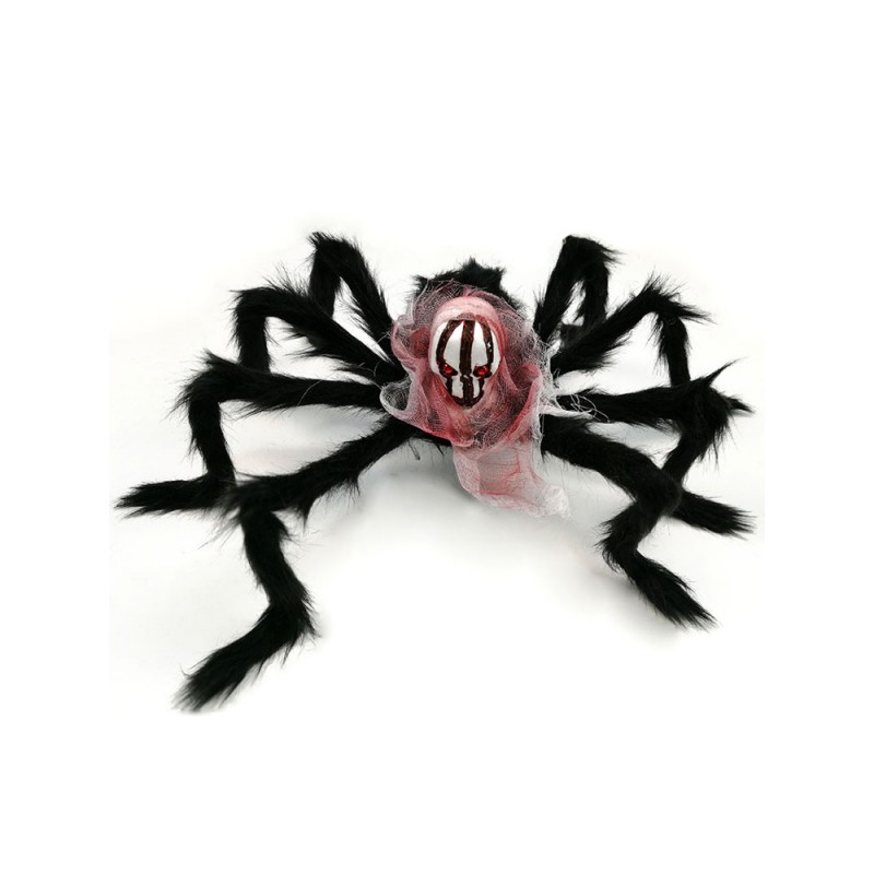 Unisex Halloween Animal Decorations Red Polyester Fiber Spider Props