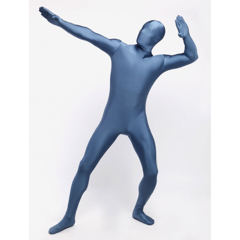 Morph Suit Blue Zentai Suit Full Body Lycra Spandex Bodysuit