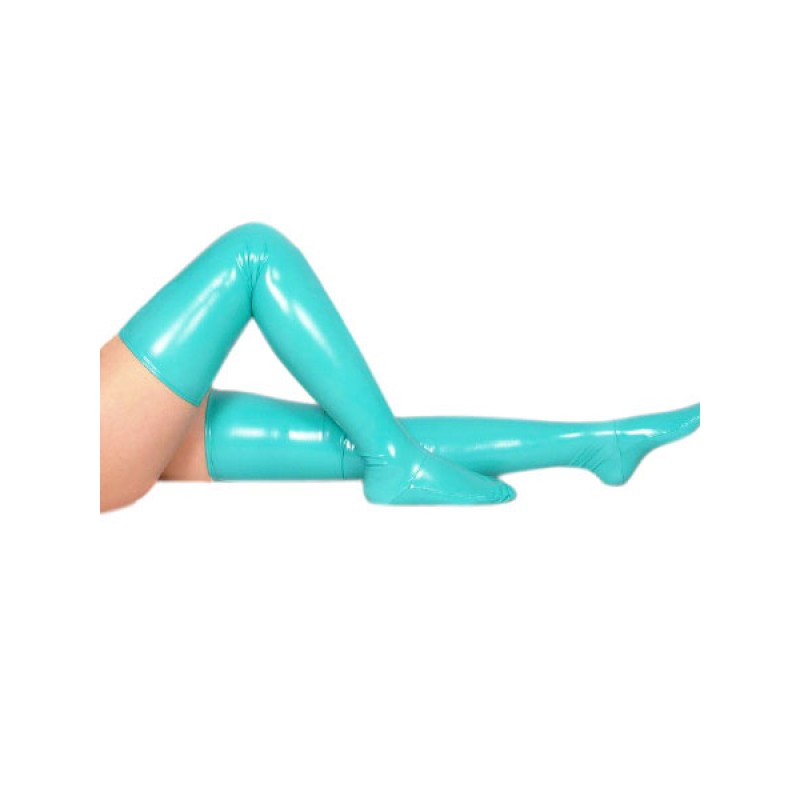 Blue Sexy PVC Stockings Stockings  Tights