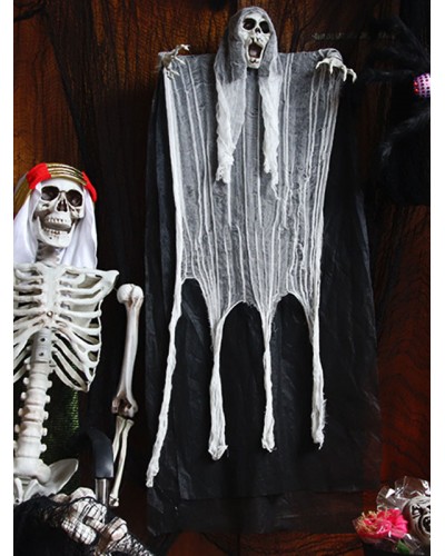 Unisex Halloween Wall Decorations White Polyester Fiber Human Skeleton Wall Decorations