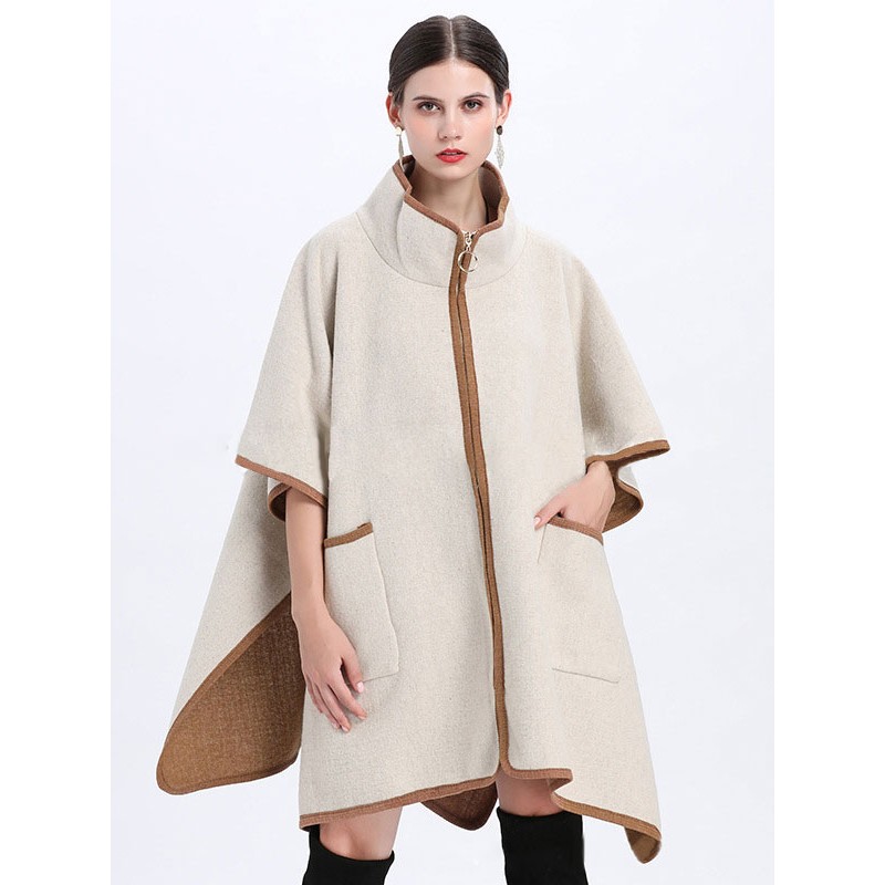 Women 's Poncho Coat Oversized Cape Spring Outerwear 2023 Classic  Traditional Casual Street Wear Dating Office  Career